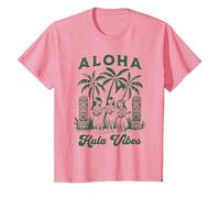 Aloha Hula Vibes Chemise rétro Vintage Aloha Tiki Hula Dancers T-Shirt, Enfant, Rose, 12 Ans