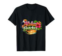 Aloha Plages permanentes Vacances Party Tropical Graphic T-Shirt