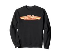 Aloha Planche de Surf rétro Hawaï Tropical Beach Script Sweatshirt