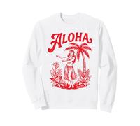 Aloha Retro Hawaï Palmier Luau Dancer Silhouette Tropical Sweatshirt