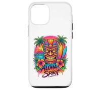 Aloha Spirit Tiki Art | Tropical Island Hawaï Surf Beach Coque pour iPhone 12/12 Pro