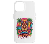Aloha Spirit Tiki Art | Tropical Island Hawaï Surf Beach Coque pour iPhone 14