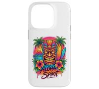 Aloha Spirit Tiki Art | Tropical Island Hawaï Surf Beach Coque pour iPhone 14 Pro