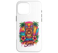 Aloha Spirit Tiki Art | Tropical Island Hawaï Surf Beach Coque pour iPhone 16 Pro Max