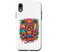 Aloha Spirit Tiki Art | Tropical Island Hawaï Surf Beach Coque pour iPhone XR