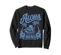 Aloha State of Mind Tropical Sunset Palm Ocean Vibes Sweatshirt