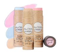 Aloha Sun Stick SPF 50+ | Stick solaire minérale pour le surf | crème naturelle et vegan | emballage sans plastique 20g (3-pack)
