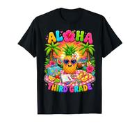Aloha Third Grade Tropical Pineapple Back to School Girl T-Shirt