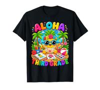 Aloha Third Grade Tropical Pineapple Back to School Girl T-Shirt