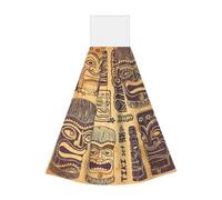 Aloha Tiki - Lingettes à suspendre en velours corail à séchage rapide pour cuisine, salle de bain, camping et plus encore