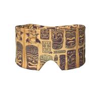 Aloha Tiki Masque de sommeil pour les yeux et les oreilles - Doux et respirant, idéal pour les voyages, la méditation et l'utilisation de nuit