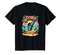 Aloha to Seven Years : Cadeau d'anniversaire hawaïen T-Shirt, Enfant, Noir, 2 Ans