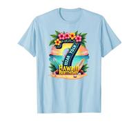 Aloha to Seven Years : Cadeau d'anniversaire hawaïen T-Shirt, Homme, Bleu Céleste, XL