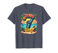 Aloha to Seven Years : Cadeau d'anniversaire hawaïen T-Shirt, Homme, Bleu Chiné, S