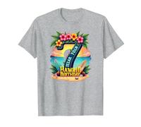 Aloha to Seven Years : Cadeau d'anniversaire hawaïen T-Shirt, Homme, Gris Chiné, L