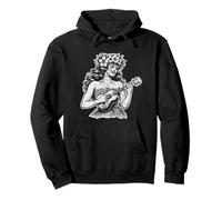 Aloha Ukulélé Hula Haku Lei Hawaii Style Vintage Sweat à Capuche