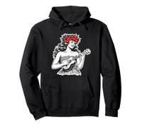 Aloha Ukulélé Hula Haku Lei Hawaii Sweat à Capuche