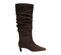 Alohas - Bottes en Cuir Suédé Marron - Élégantes - Femme - Chaussures - Brun - Taille: 37 EU