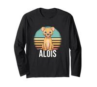 Alois - Beau nom de garçon avec Un Lion Mignon Manche Longue