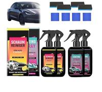 Aloka Olivia Yang Kit d'entretien Voiture avec Spray Coating Hydrofuge - Protection Carrosserie 3 en 1, Nettoyant & Lustrant Rapide pour Brillance Durable