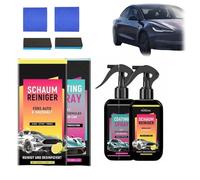 Aloka Olivia Yang Kit d'entretien Voiture avec Spray Coating Hydrofuge - Protection Carrosserie 3 en 1, Nettoyant & Lustrant Rapide pour Brillance Durable