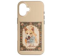 Aloka The Walk for Peace Dog Spreading Hope Indian Art Coque pour iPhone 16