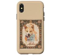 Aloka The Walk for Peace Dog Spreading Hope Indian Art Coque pour iPhone X/XS