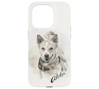 Aloka The Walk for Peace Dog Spreading Hope Indian Ink Art Coque pour iPhone 15 Pro