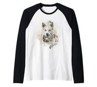 Aloka The Walk for Peace Dog Spreading Hope Indian Ink Art Manche Raglan