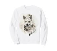 Aloka The Walk for Peace Dog Spreading Hope Indian Ink Art Sweatshirt