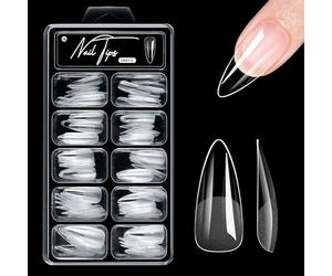 Alomd/cercueil/carré/aiguilles ongles conseils demi-mat couvertures complètes faux ongles clair presse sur demi couvertures fausses colles sur