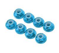 Alomejor 1/24 M2 Écrou de Verrouillage en Nylon à Bride Écrou de Verrouillage Auto (Blue)