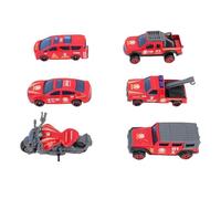 Alomejor 1:64 Metal Toy Cars, 6 PCS ALLIAD Véhicule Ensemble avec des Enfants Collection pour Enfants pour Enfants (Type 2)