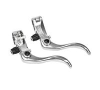 Alomejor 1 Paire de Levier de Frein de vélo, 24mm Alliage d'aluminium VTT Barre de Frein à Disque poignée Niveau poignée de Frein de vélo poignée pour Cyclisme en Plein air(Argent)