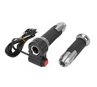 Alomejor 1 Paire de Poignées D'accélérateur 12V-99V Poignées D'accélérateur Torsadées Guidon D'accélérateur Torsadé Universel avec Bouton pour Scooters de Vélo électrique