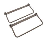 Alomejor 1 Paire Paire Pliable RV Rack Rack Mur Murd Motted Aluminium Alloy Space Sauveture Organisateur avec Fixation à Vis pour RV Travel Rangement de Chaussures Yacht Rangement (Brown)