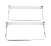 Alomejor 1 Paire Paire Pliable RV Rack Rack Mur Murd Motted Aluminium Alloy Space Sauveture Organisateur avec Fixation à Vis pour RV Travel Rangement de Chaussures Yacht Rangement (Silver)