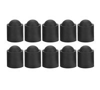 Alomejor 10pcs Pool Cue Tip Caoutchouc Cue Cover Billiards Cues Stick de Protection pour Pool Billard Accessoires(Noir)