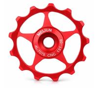 Alomejor 11T/13T Poulie Dérailleur Arrière en Alliage d'Aluminium - Roue de Guidage Haute Performance pour Vélo de Route, Compatible Shimano SRAM Campagnolo, Légère, Résistante et Réductric