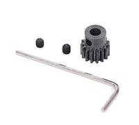 Alomejor 15T Pignon 15T 0.8Mod Pignon en Métal Moteur 15T Pignon en Métal Moteur pour Granit 1/10 Télécommande Voiture Série Accessoires de modèles Automobiles