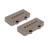 Alomejor 2 Couvercles de Micro de Guitare, Remplacement de Coque de Micro en Plastique Lisse pour Guitariste Luthier (Bronze)