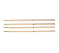 Alomejor 2 Paires de Baguettes en Bois D'érable 5A 5B, de Conception Classique, Robustes et Durables, avec un Bon Sens D'équilibre, pour les Débutants en Pratique de la Musique Jazz (Baguettes 5A)
