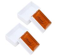Alomejor 2 Pièces Colophane pour Violon Accessoire de Colophane à Faible Poussière pour Violon Alto Violoncelle, Forte Adhérence, Contrôle de l'arc Lisse, avec Couvercle, 6 X 4 X 2,4 Cm pour les