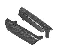 Alomejor 2 Pièces Couvercle de Poignée de Porte Intérieure Avant Couleur Fibre de Carbone Couvercle de Poignée de Porte Intérieure Avant en Plastique de Remplacement pour Portes Gauche Droite T5