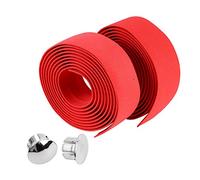 Alomejor 2 pièces Rubans de Guidon de vélo de Route avec Bouchons d'extrémité de Barre Barre de vélo Respirante antidérapante Enveloppement de poignée réfléchissante pour vélo de