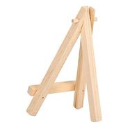 Alomejor 20 Pièces Mini Chevalets en Bois Supports de Trépied D'affichage en Forme de A Naturel pour la Décoration Artistique et les Expositions, Couleur Burlywood, Parfaits pour les Enfants et les