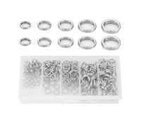 Alomejor 200 pcs Anneaux Rapides Doubles en Acier Inoxydable pour Pêche - Anneaux Fendus Haute Résistance, Connecteurs de Leurres et Accessoires de Tackle pour Matériel de Pêche