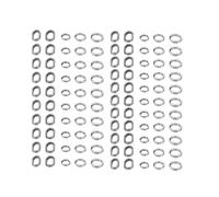 Alomejor 200pcs Anneau de pêche leurres Double en Acier Inoxydable Anneau de retenue Haute leurres de pêche connecteur connecteur