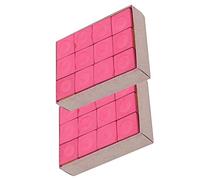 Alomejor 24 Pcs Craie Anti-dérapant pour Kiev Billard, Craie sèche avec Haute Adhérence, 2 Couleurs En Option, pour Billard Moyenne et Haute (Rouge)