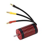 Alomejor 2845 RC Voiture Brushless Moteur, RC Moteur Étanche CNC Usinage 4 Pôles Dissipation Thermique Antirouille pour 1/12 1/14 RC Voiture (2800KV)